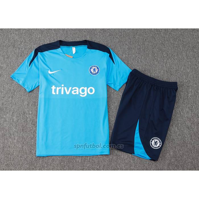 Chandal del Chelsea Manga Corta 2024-2025 Azul - Pantalon Corto